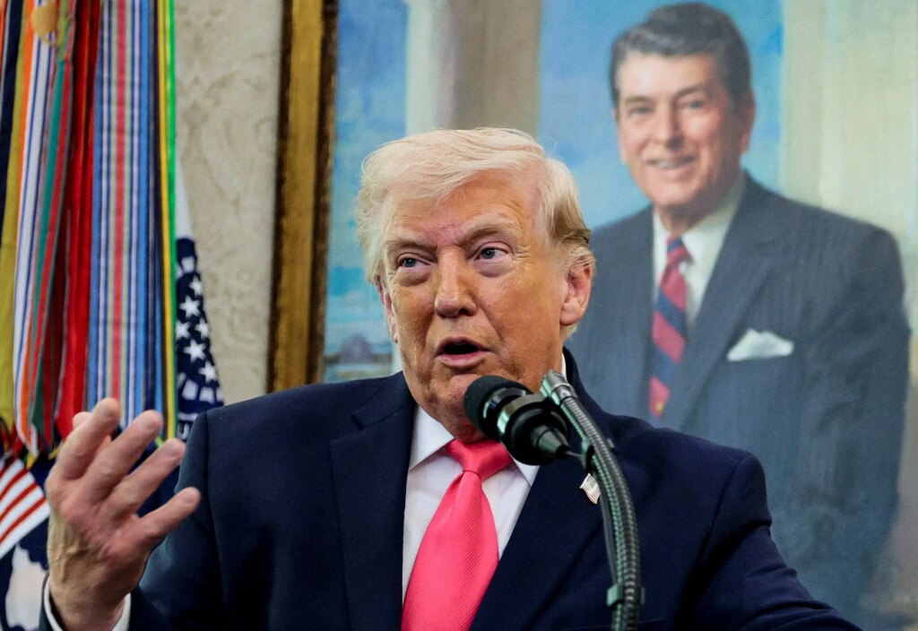 Trump em coletiva de imprensa