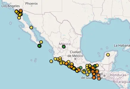 Alerta de terremotos no México